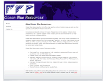Tablet Screenshot of oceanblueresources.com